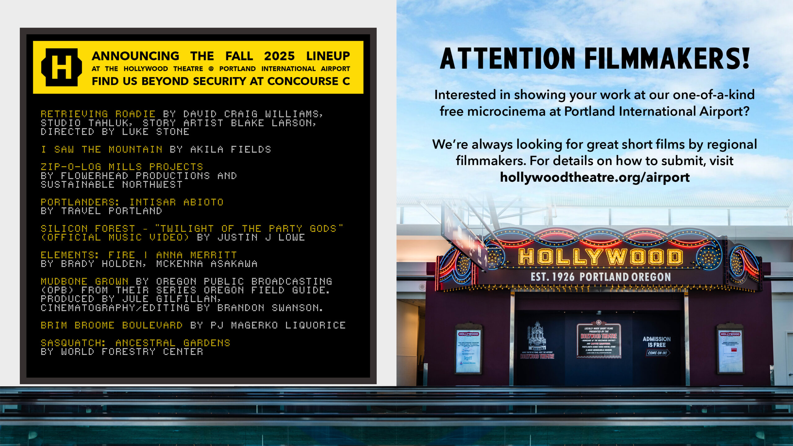 Hollywood Theatre @ PDX Airport Screening