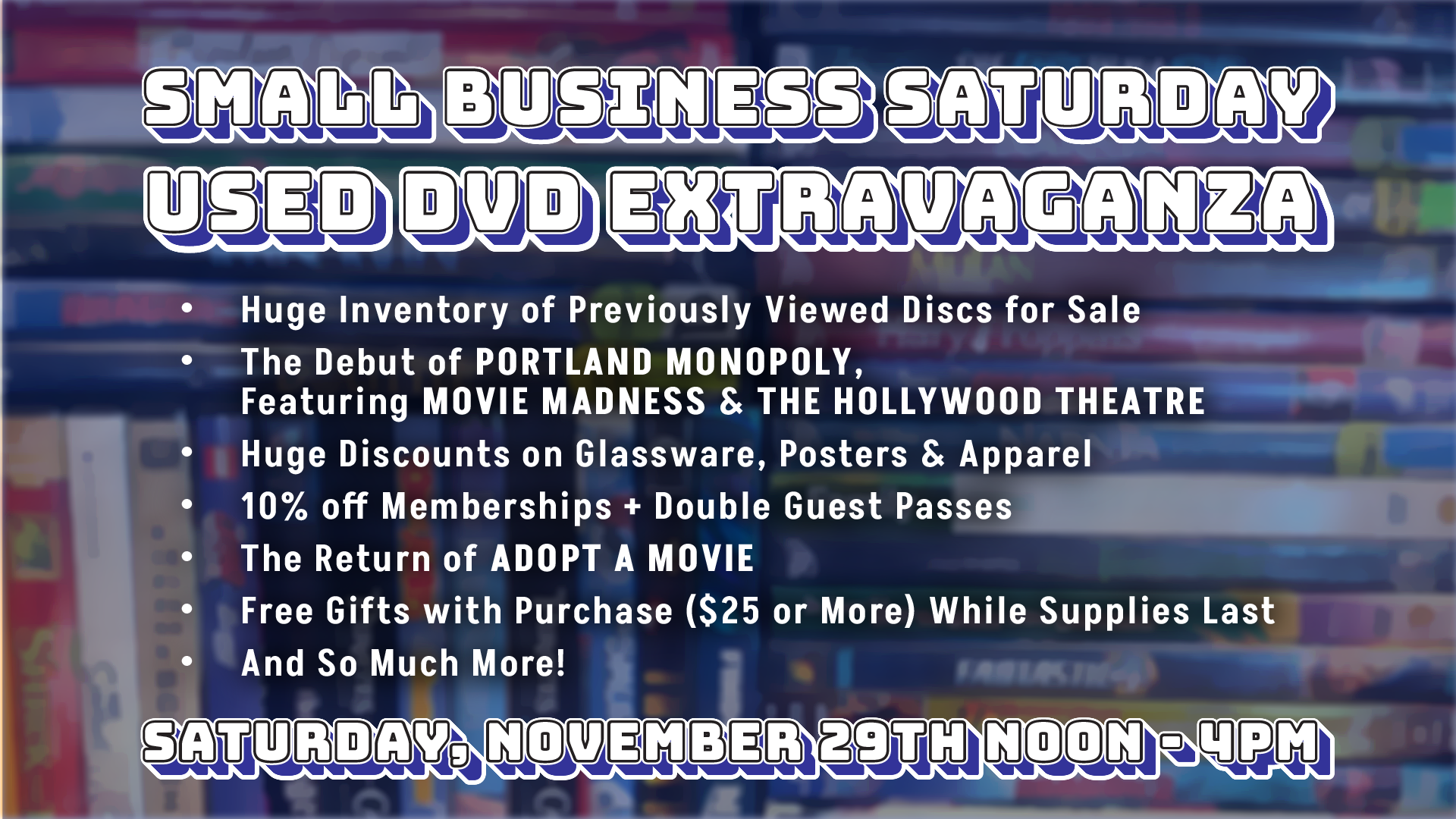 Small Business Saturday Sale