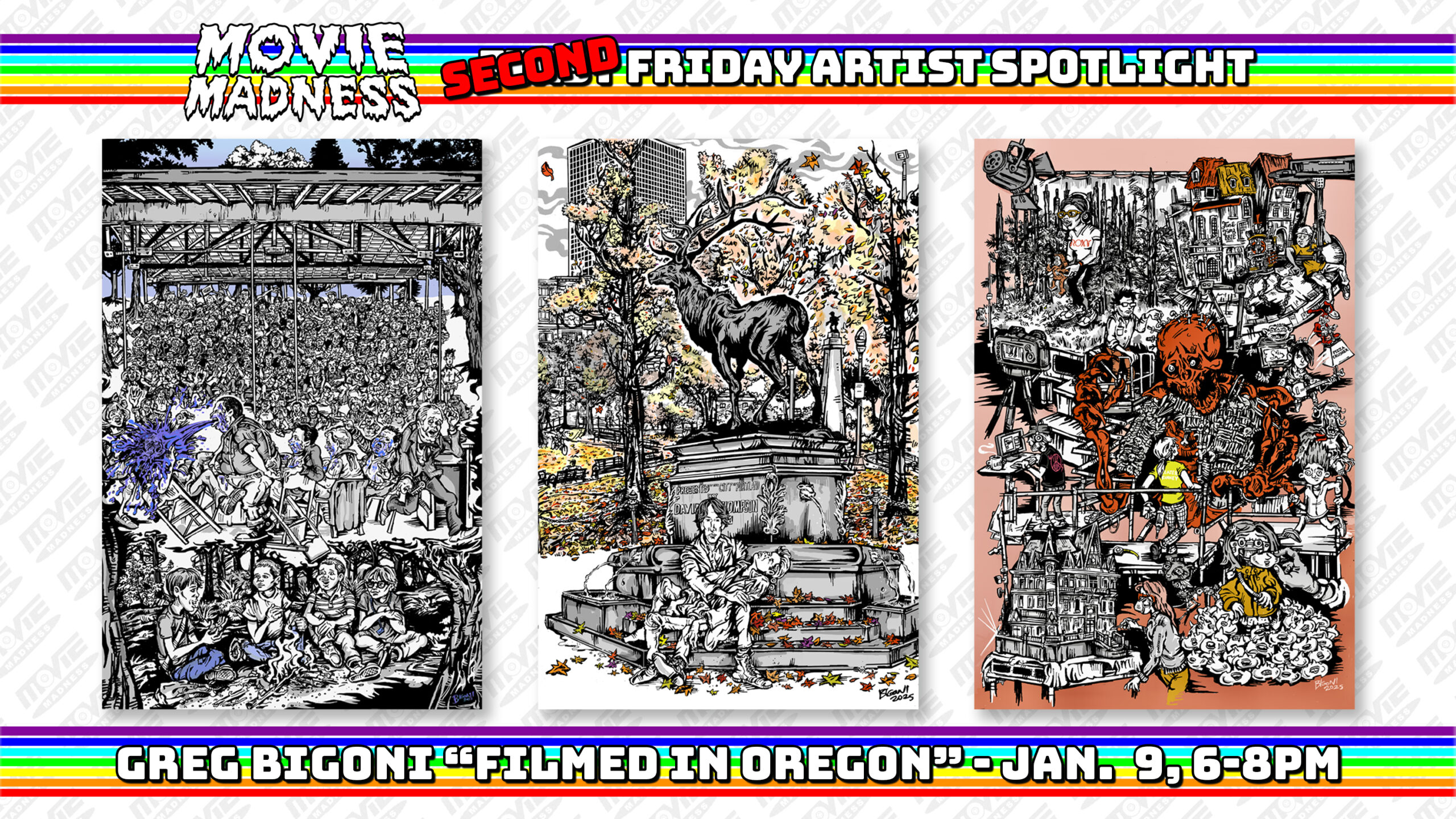 Greg Bigoni “FILMED IN OREGON” Artist Spotlight